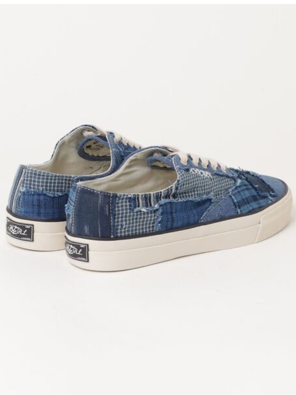 Polo by Ralph Lauren KEATON Indigo Patchwork Low-Top Sneakers